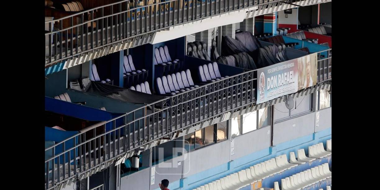 Así lucen los palcos del estadio Nacional, los cuales son usados por sus respectivos dueños.