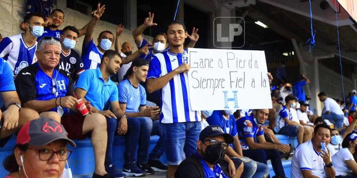 Un fiel aficionado a la Selección de Honduras.