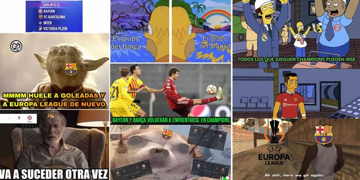 Los divertidos memes que dejó el sorteo de la fase de grupos de la UEFA Champions League 2022-2023 con muchas burlas al Barcelona por el enfrentamiento contra el Bayern Múnich.