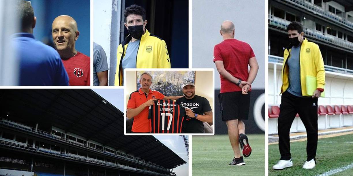 Real España y Alajuelense se miden este martes en la ida de semifinales de la Liga Concacaf 2022. En la previa del juego, Fabián Coito reconoció la cancha del estadio Morazán, donde apareció también Héctor Vargas, pero no se saludaron.