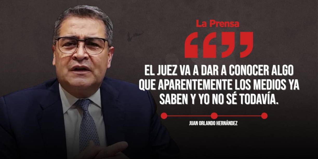 Estas eran las palabras de Hernández en audiencia. En ese momento esperaba la decisión del juez Edwin Ortez, que fue aprobatoria para extradición. 