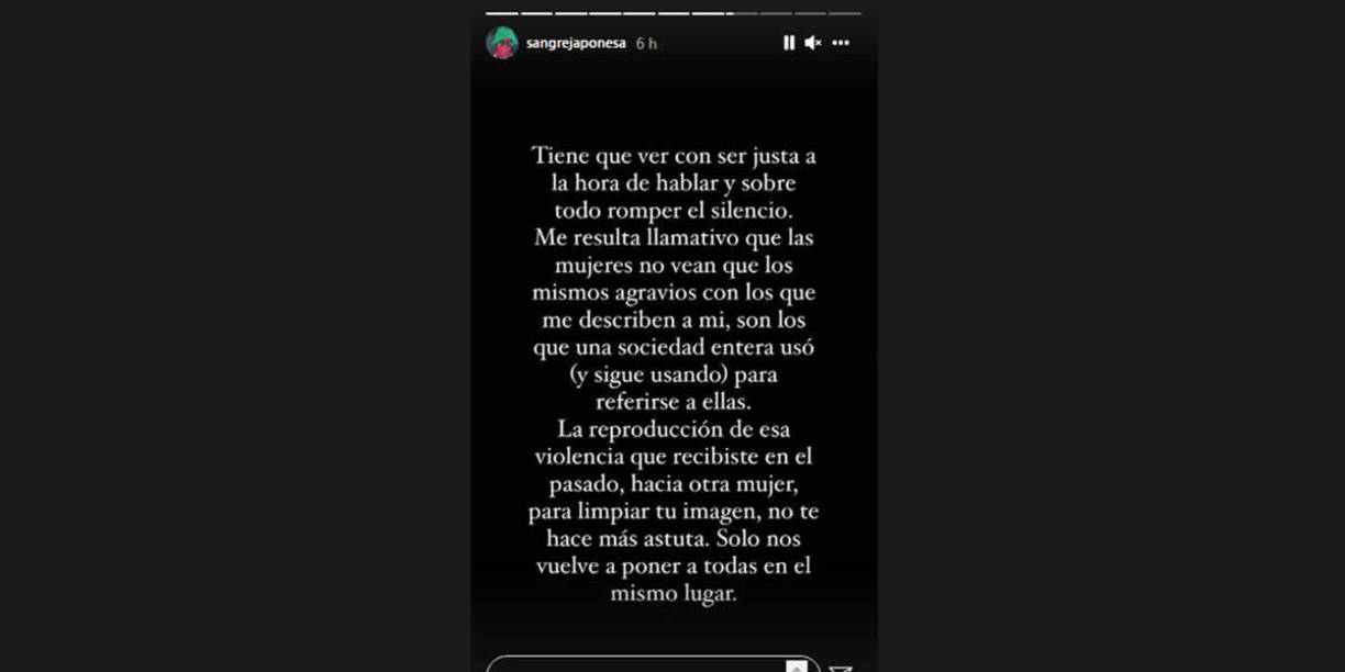 La actriz también pidió responsabilidad al género femenino, ya que ella recibió diversos agravios y al delantero del PSG se lo dejó un tanto al margen de los dardos cruzados: “Me resulta llamativo que las mujeres no vean que los mismos agravios con los que me describen a mi, son los que una sociedad entera usó (y sigue usando) para referirse a ellas. La reproducción de esa violencia que recibiste en el pasado, hacia otra mujer, para limpiar tu imagen, no te hace más astuta.Solo nos vuelve a poner a todas en el mismo lugar”.