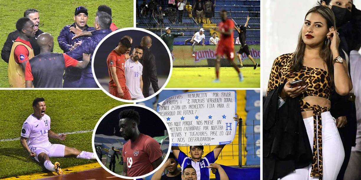 Las imágenes que dejó la victoria de la Selección de Honduras (2-1) sobre Canadá por la tercera jornada de la Liga de Naciones de la Concacaf, en el estadio Olímpico donde azotó la lluvia y Diego Vázquez protagonizó una bronca con el seleccionador canadiense.
