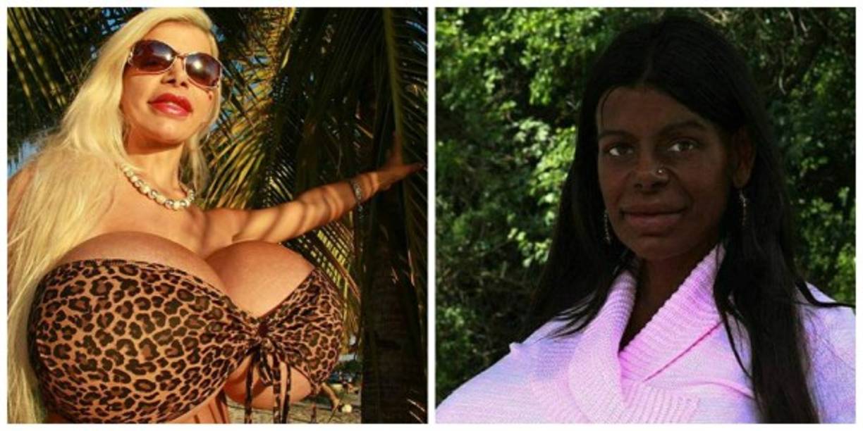 Martina Big pasó de ser una mujer de blanca y rubia a una con rasgos de afrodescendiente, con piel morena y cabello negro rizado.