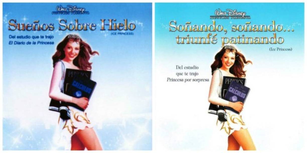 En Latinoamérica: Sueños sobre hielo.<br/>En España: Soñando, soñando... triunfé patinando.<br/><br/>Parece que en España les gustan las rimas...aunque detrocen el título.