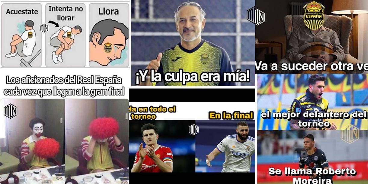 Los divertidos memes de la dura derrota que sufrió el Real España (3-0) contra el Motagua en la ida de la final del Torneo Clausura 2022.