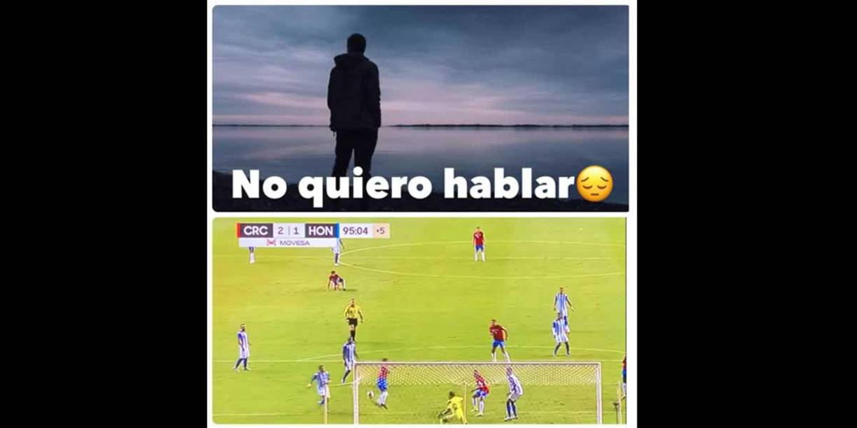 Los duros memes de la derrota de Honduras en Costa Rica y que lo deja prácticamente afuera del Mundial