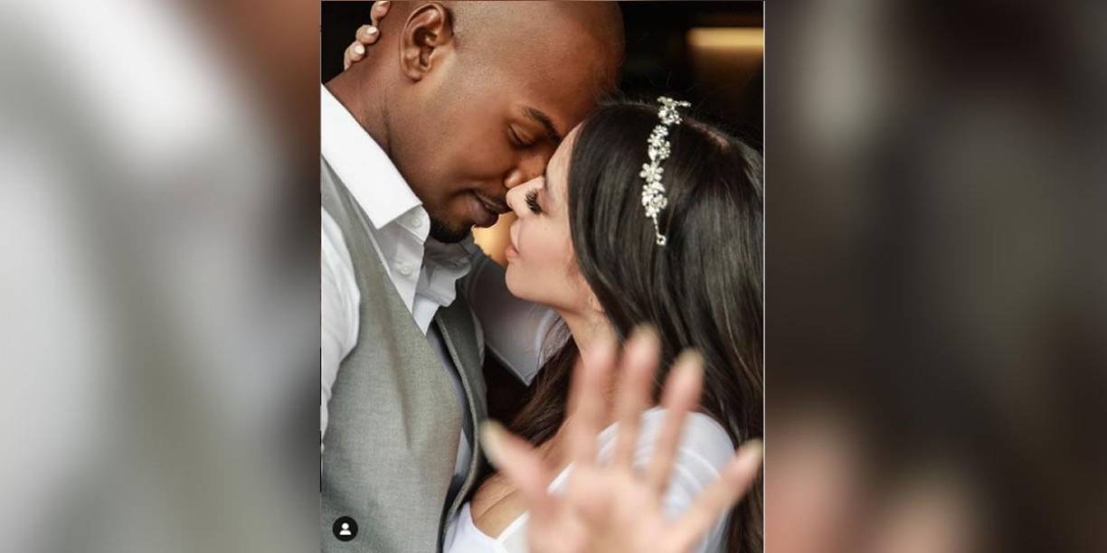 Otra de las imágenes que compartió Jimena Sánchez en su cuenta de Instagram del momento de su boda.