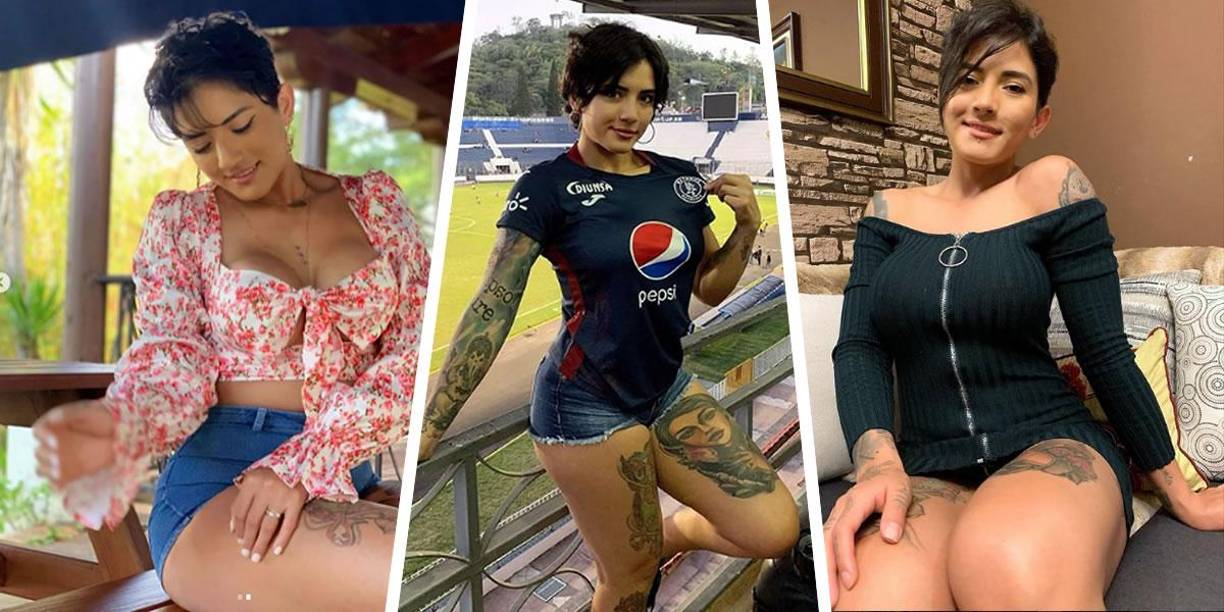 Aileen Yileimy López es la aficionada de Motagua que cautivó en el estadio Nacional durante el partido de ida de la final de la Liga Concacaf que el Ciclón Azul perdió (1-2) contra el Comunicaciones de Guatemala.