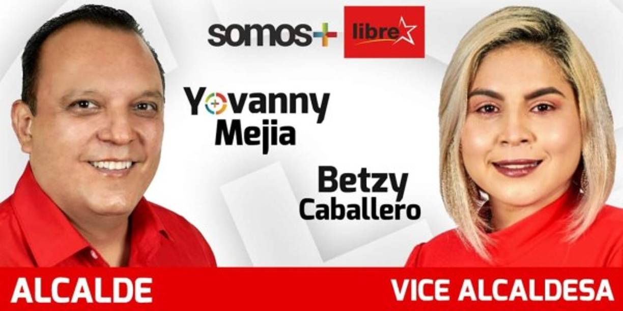Marlon Yovanny Mejía del movimiento Somos + de Libre tiene propuestas de apoyo a la juventud de El Progreso, Yoro. Su compañera de fórmula es Betzi Caballero como vicealcaldesa.