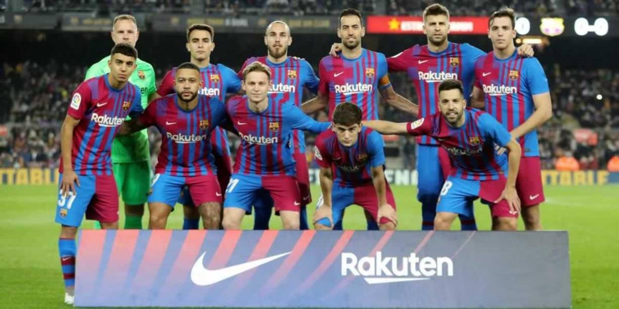 El primer 11 titular de Xavi Hernández con el Barcelona.
