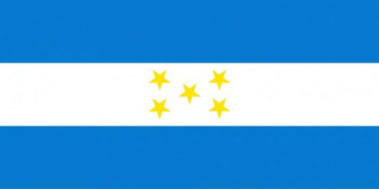 1898 - 1949 Las estrellas eran de color dorado y tenían las misma posición que la bandera creada en 1866.