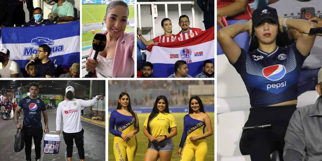 Las imágenes del ambientazo que se ha vivido en el clásico capitalino Motagua-Olimpia en el estadio Nacional Chelato Uclés, por la séptima jornada del Torneo Apertura 2022.