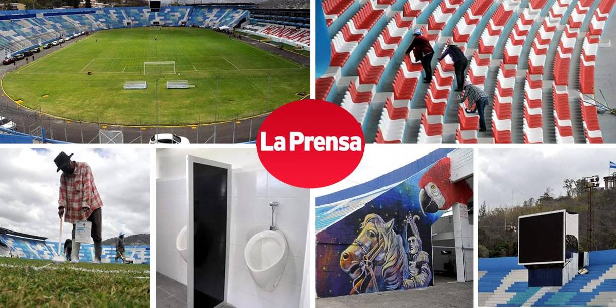 El estadio Nacional de Tegucigalpa ya luce los nuevos cambios en su remodelación y pronto estará disponible para volver a ver fútbol de la Liga de Honduras en el coloso capitalino que sirve de casa para Olimpia y Motagua.