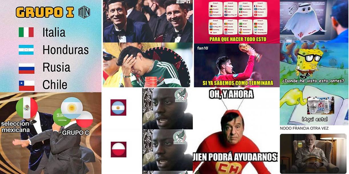 Los divertidos memes que dejó el sorteo de los grupos del Mundial de Qatar 2022 con México y Argentina como protagonistas. En las redes sociales también se acuerdan de Honduras.