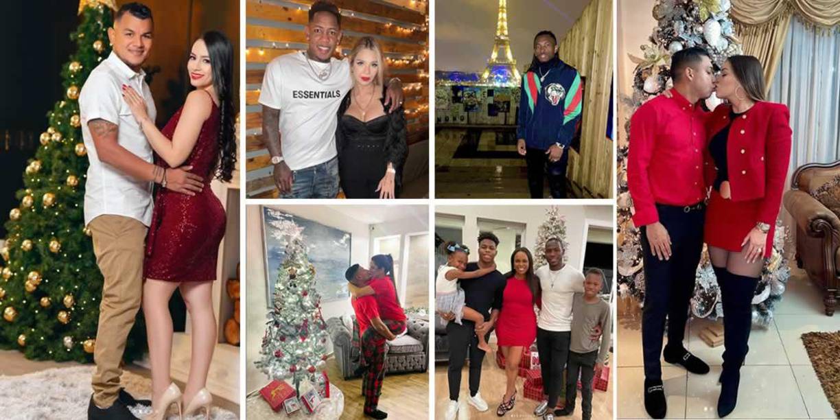 Así pasaron los futbolistas hondureños la Navidad 2021 con sus esposas y familiares.