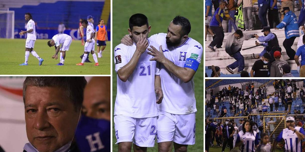 Las imágenes de un nuevo fracaso de la Selección de Honduras. El equipo del ‘Bolillo‘ Gómez perdió (0-2) contra El Salvador y dijo adiós oficialmente al Mundial de Qatar 2022.