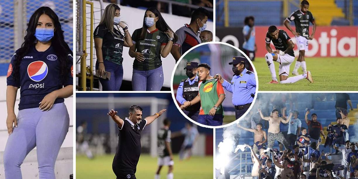 Las imágenes que dejó el triunfo de Motagua (0-2) contra el Marathón en el estadio Olímpico en la ida de cuartos de final de la Liga Concacaf.