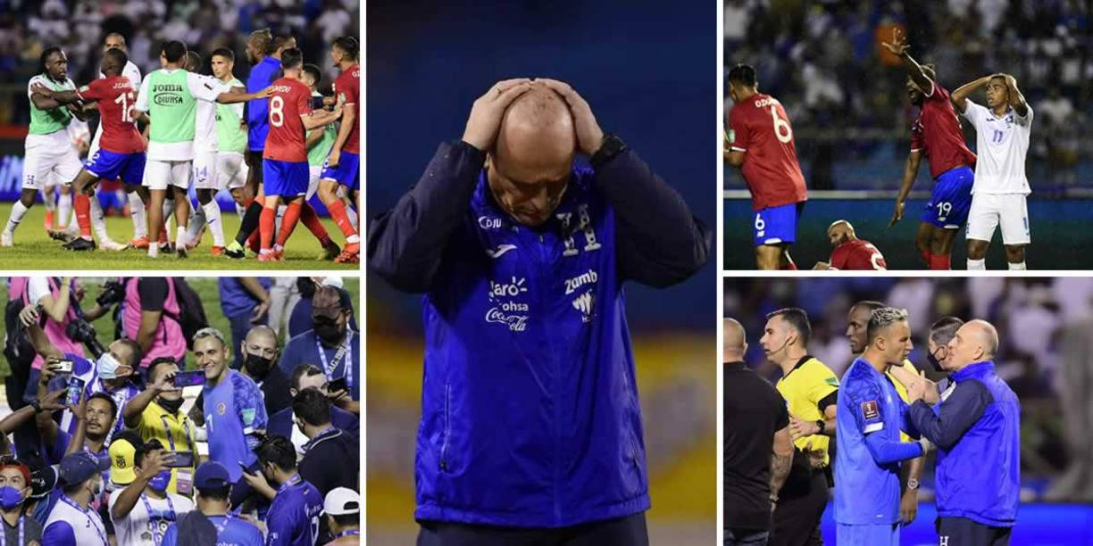 Las imágenes del gris empate de la Selección de Honduras 0-0 contra Costa Rica en el estadio Olímpico en la cuarta jornada de la octagonal de la Concacaf rumbo al Mundial de Qatar 2022.