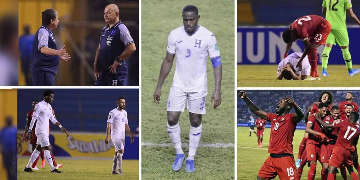 Las imágenes que dejó la dolorosa derrota que sufrió la Selección de Honduras (2-3) en el estadio Olímpico contra Panamá por las eliminatorias de la Concacaf camino al Mundial de Qatar 2022.