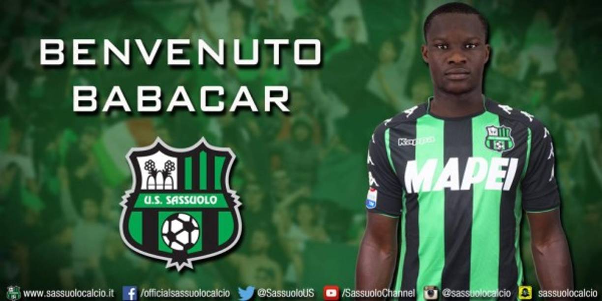 El atacante senegalés Khouma Babacar llega al Sassuolo procedente de la Fiorentina. Lo hace en calidad de cedido hasta el próximo mes de junio pero con una compra obligatoria por 10 millones de euros.