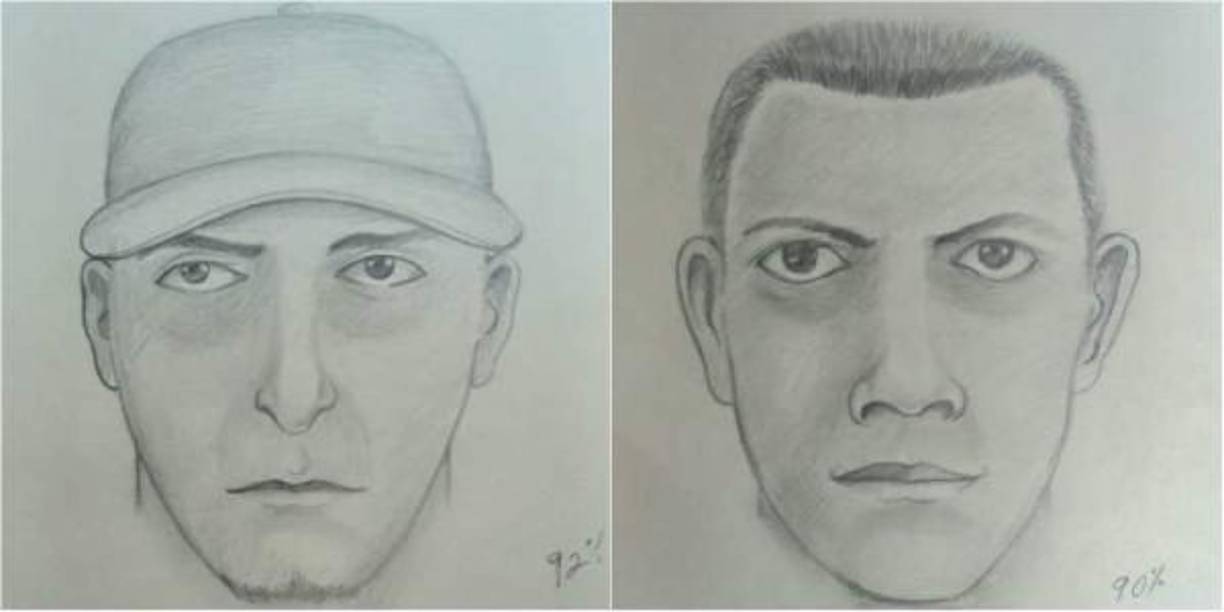 Con la colaboración de testigos, expertos de la extinta Dirección Nacional de Investigación Criminal (DNIC) elaboraron retratos hablados de los dos criminales.