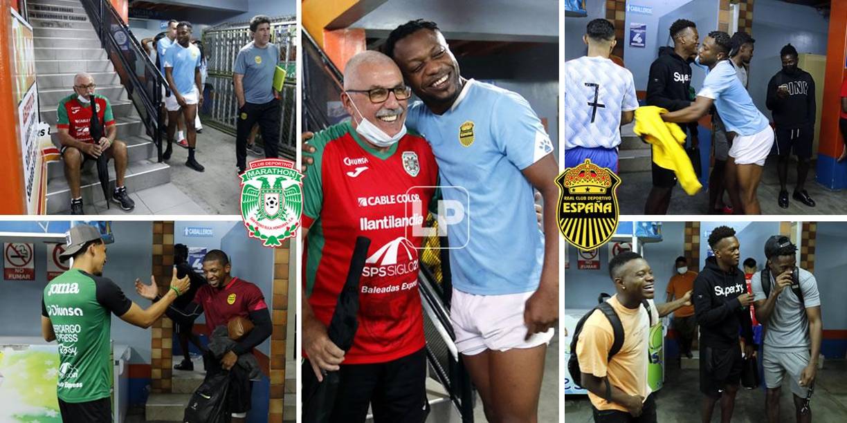 Los futbolistas de Marathón y Real España se vieron las caras en un gimnasio de San Pedro Sula horas antes del derbi que disputarán el domingo por la jornada 15 del Torneo Apertura 2022. No hubo saludo entre Manuel Keosseián y Héctor Vargas.