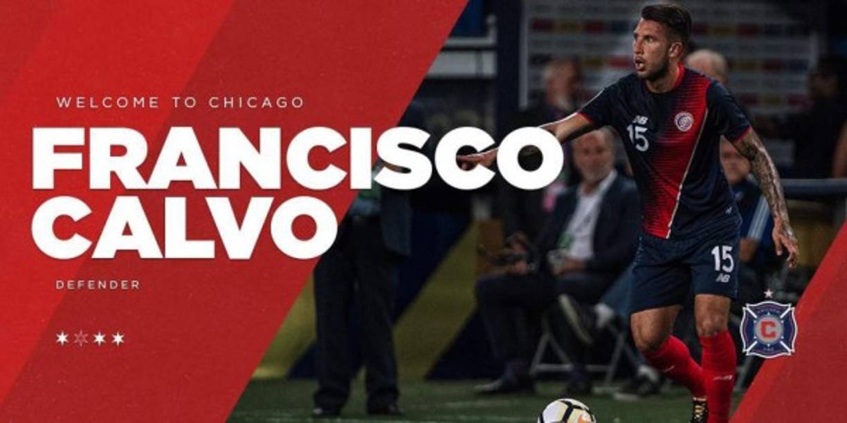 El Chicago Fire ha fichado al lateral izquierdo costarricense Francisco Calvo por 360.000 €. Firma hasta finales de 2020.
