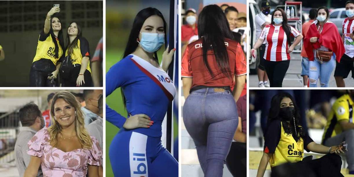 Ellas son las bellas chicas que engalanaron los partidos de vuelta de las semifinales Real España-Motagua y Vida-Olimpia en el Torneo Apertura 2021.