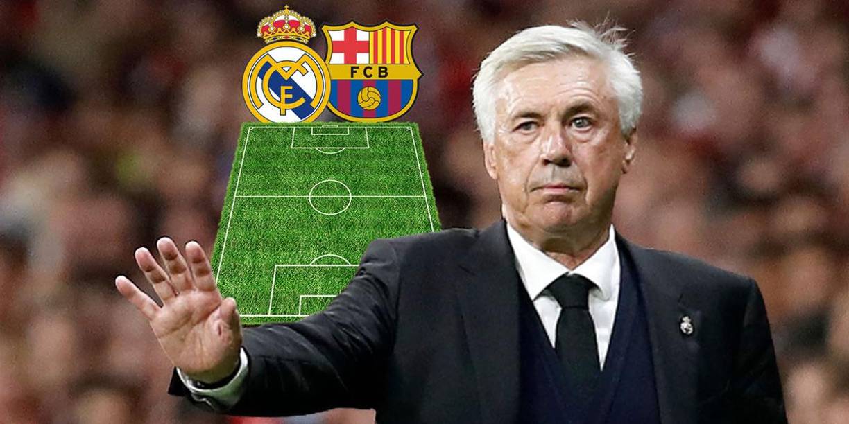 Carlo Ancelotti ya tiene claro cuáles serán los 11 futbolistas del Real Madrid que mandará al campo para el Clásico contra el Barcelona en el estadio Santiago Bernabéu, en busca de tumbar al acérrimo rival y recuperar el liderato de la Liga Española.