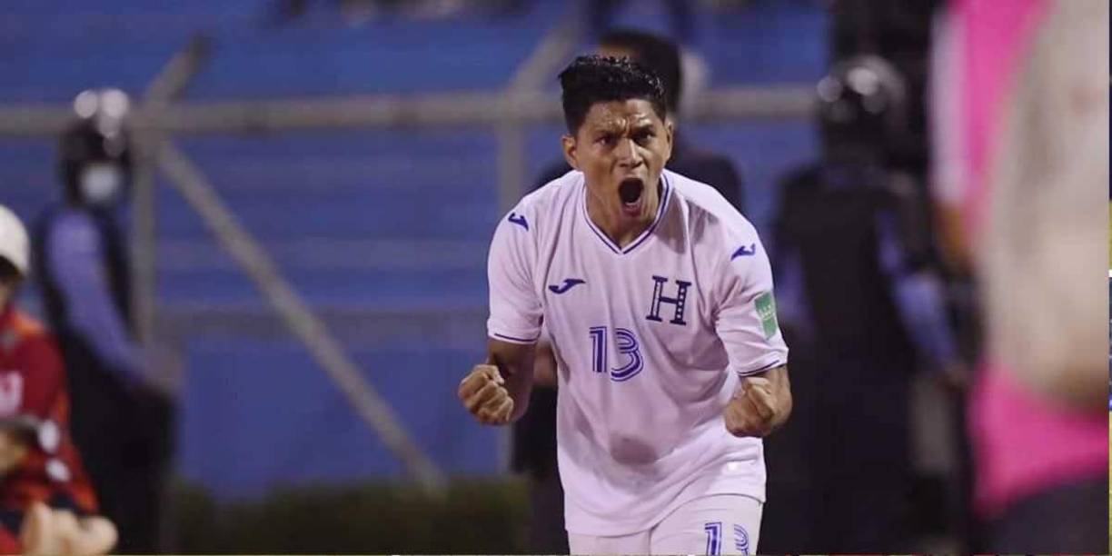 En el segundo tiempo Bryan Moya marcó el 2-0 de Honduras y así lo gritó.