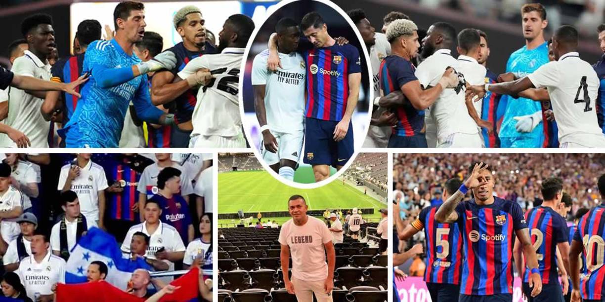 Real Madrid y Barcelona protagonizaron un intenso Clásico en Las Vegas que se saldó con triunfo culé en un partido que tuvo una pelea.