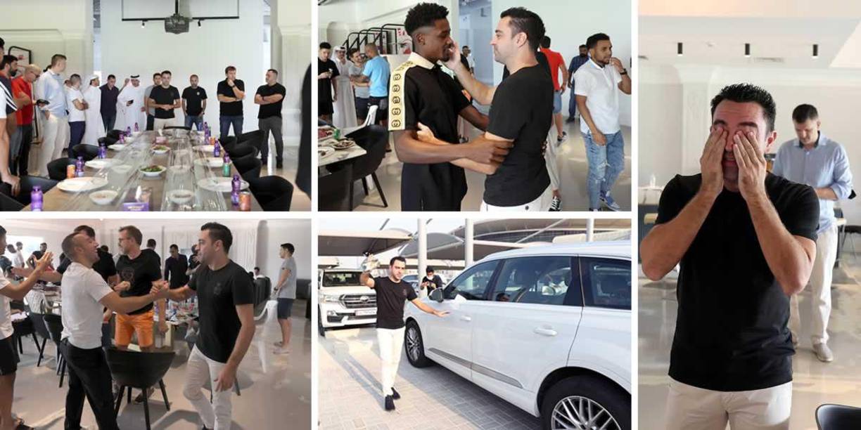 Xavi Hernández, que se convertirá en nuevo entrenador del FC Barcelona, se ha despedido este viernes de la plantilla del Al-Sadd en una emotiva comida con jugadores y directivos.