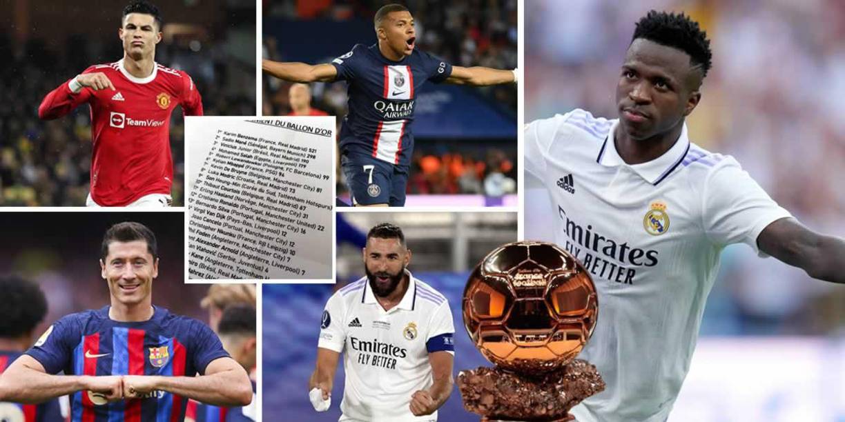 En las últimas horas se ha filtrado en las redes sociales la que sería la lista definitiva del Balón de Oro 2022, que entrega France Football, con muchas sorpresas, como el podio, el puesto de Cristiano Ronaldo y de Vinicius.