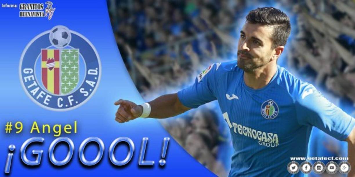 Ángel Luis Rodríguez Díaz, delantero del Getafe que tiene 11 goles.