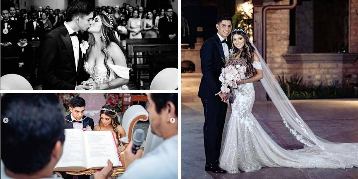 El beisbolista hondureño Mauricio Dubón, que milita en los Gigantes de San Francisco de la MLB, contrajó matrimonio con su bella novia Nancy Herrera el mes pasado y la pareja ha compartido nuevas imágenes.