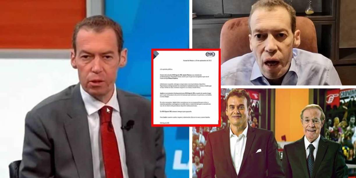 La cadena Fox Sports ha lanzado un comunicado sobre lo que ocurre con el periodista mexicano André Marín y ha tomado una determinación que ha causado una ola de comentarios. David Faitelson y José Ramón Fernández se han pronunciado.