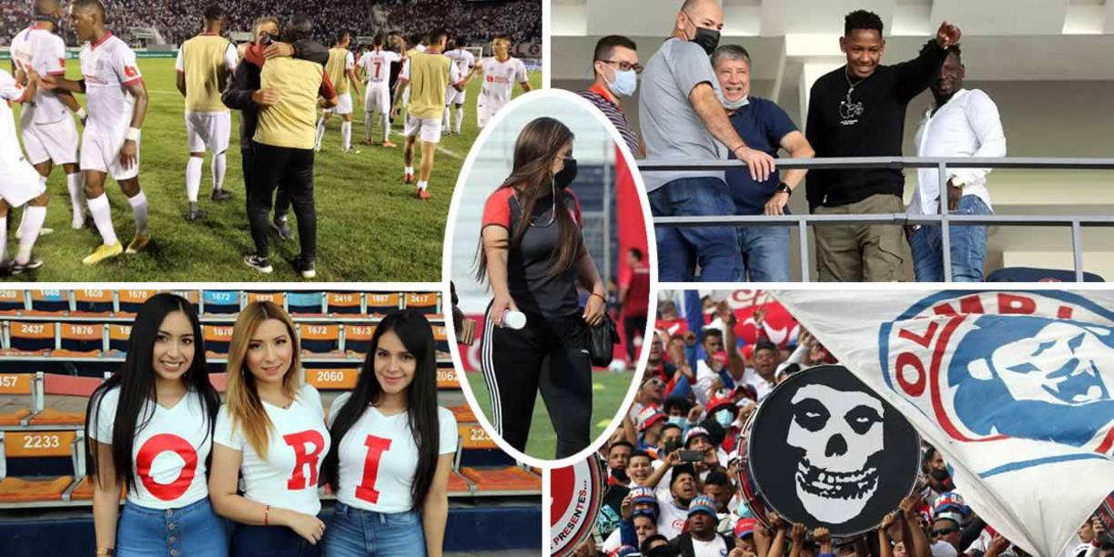 Las imágenes del triunfo de Olimpia (2-0) sobre el Vida en el estadio Nacional, correspondiente a la ida de las semifinales del Torneo Apertura 2021.