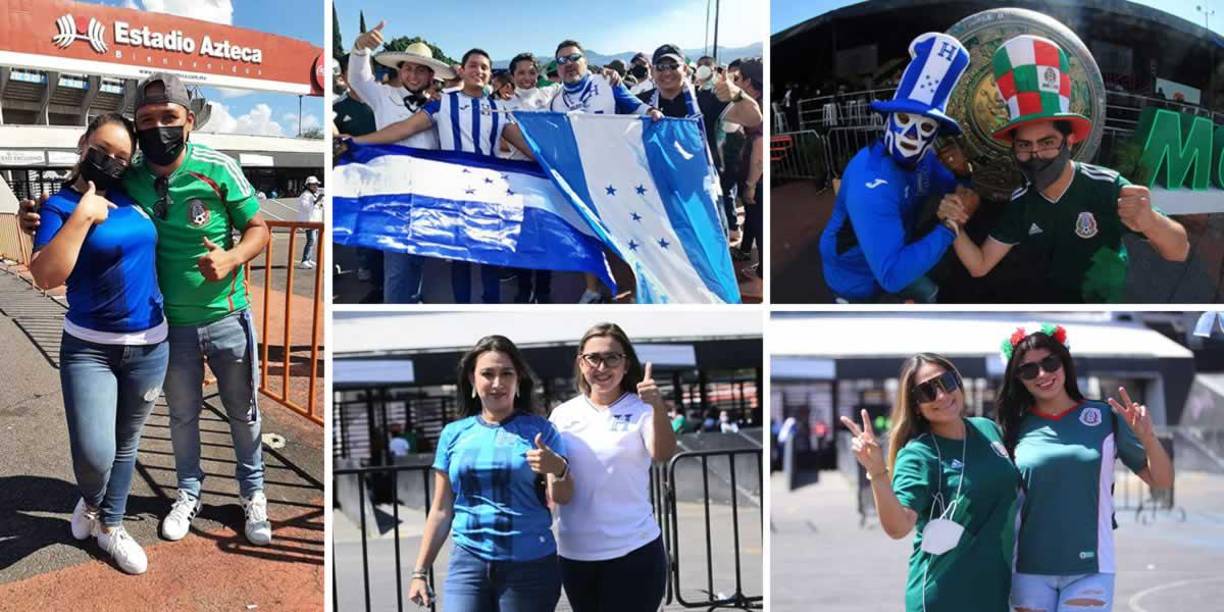 Las imágenes del ambiente en el estadio Azteca para el partido entre México y Honduras en la eliminatoria de la Concacaf rumbo al Mundial de Qatar 2022.