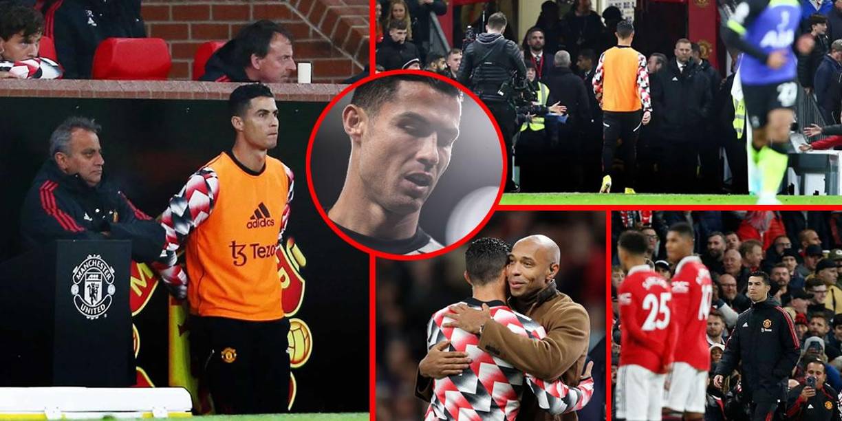 Cristiano Ronaldo ha dejado una de las imágenes de la semana al mostrar su tremendo enfado con Erik ten Hag por no meterlo a jugar y decidió irse al vestuario antes del final del partido que Manchester United ganó al Tottenham en la Premier League.