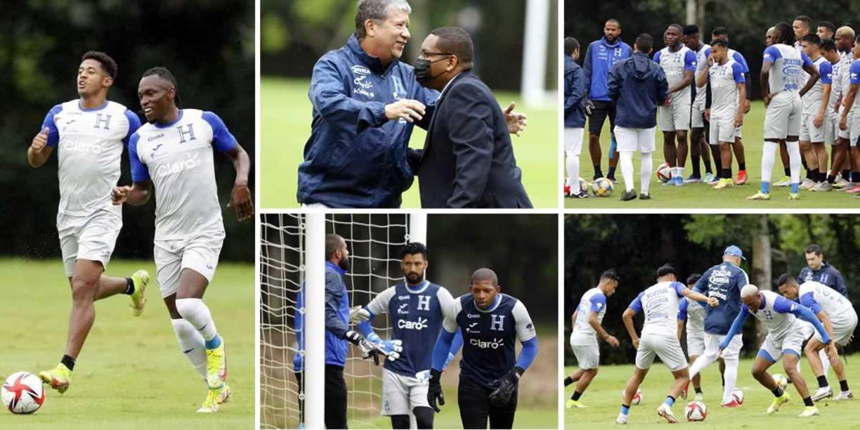 Las imágenes del entrenamiento de la Selección de Honduras en la cancha de la Escuela Happy Days and Freedom de San Pedro Sula, preparando el duelo contra Panamá.