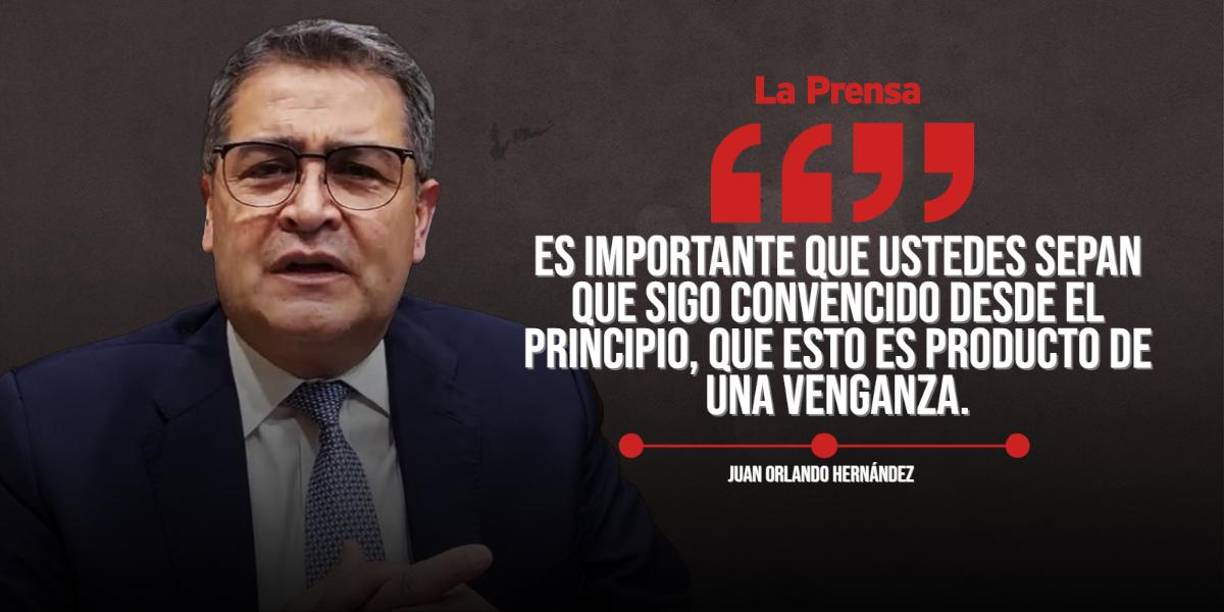 El expresidente subrayó que su caso responde a “venganza de narcotraficantes”. 