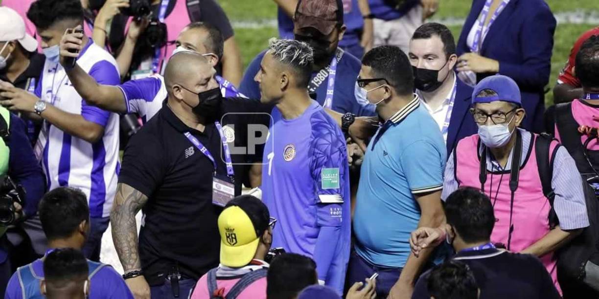 Keylor Navas fue la sensación del partido Honduras-Costa Rica.