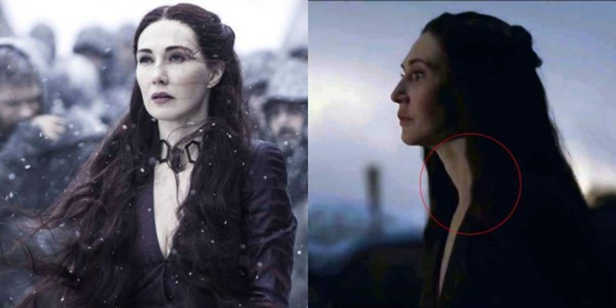 Melisandre<br/><br/>La muerte final del episodio también es la única persona que parecía absolutamente segura de que moriría: Melisandre, que completa su misión al ayudar al ejército humano contra el ejército de los muertos y luego se quita el collar. Ella camina por el campo de batalla y, al hacerlo, se convierte rápidamente en una mujer anciana y se derrumba en el suelo.<br/><br/>