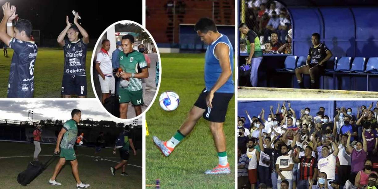 Julio César ‘Rambo‘ de León debutó con el San Juan de Quimistán en el clásico patepluma contra el Real Juventud, por la segunda jornada del Torneo Clausura 2022 de la Liga de Ascenso de Honduras. En imágenes, como lo vivió el mediocampista.