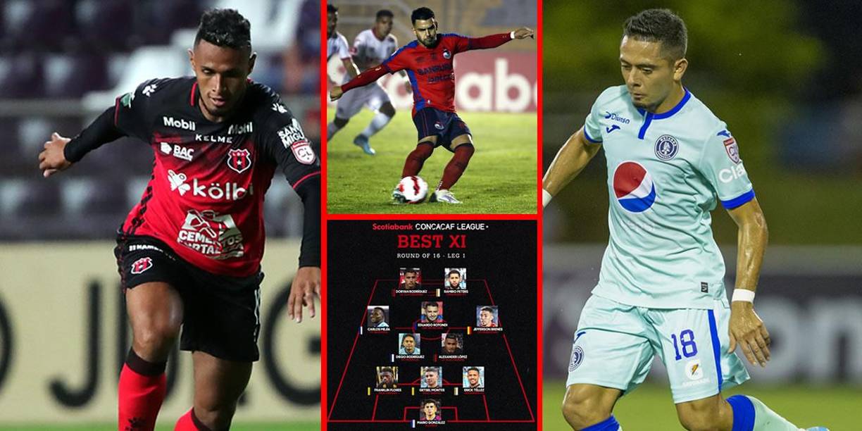 La Liga Concacaf presentó el 11 ideal de los partidos de ida de los octavos de final. Cinco futbolistas hondureños fueron incluidos, destacando por grandes actuaciones.