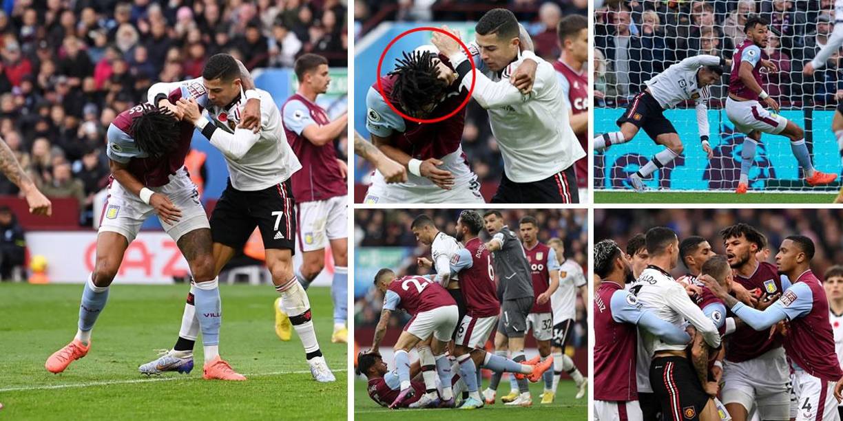 Cristiano Ronaldo fue protagonista de una pelea sin precedentes durante el partido que el Manchester United perdió contra el Aston Villa por la Premier League. El astro portugués se fue a los golpes con el defensa inglés Tyrone Mings.