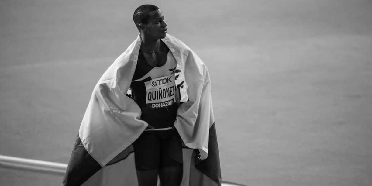 Quiñónez no compitió en las Olimpíadas de Tokio 2020 debido a que no acudió al último de los controles periódicos antidopaje. El deportista apeló el fallo, pero la sanción se ratificó y no pudo ser inscrito para Tokio.