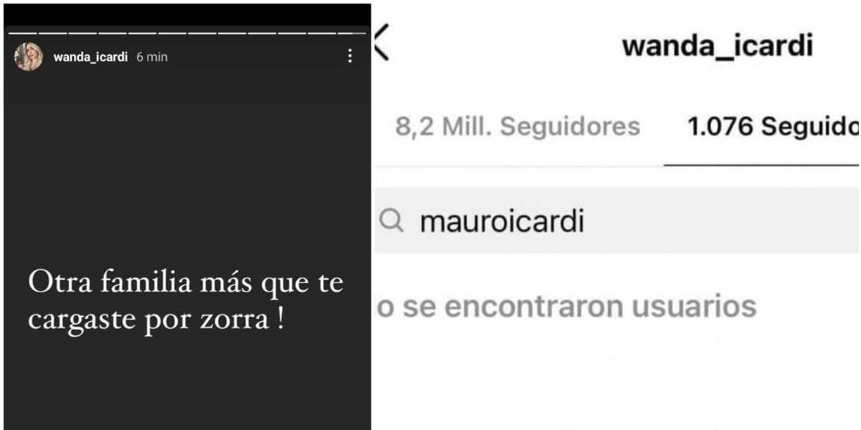 Además, los seguidores de Wanda Nara notaron que la modelo dejó de seguir al padre de sus hijas, Francesca e Isabella, y levantó más sospechas de separación.