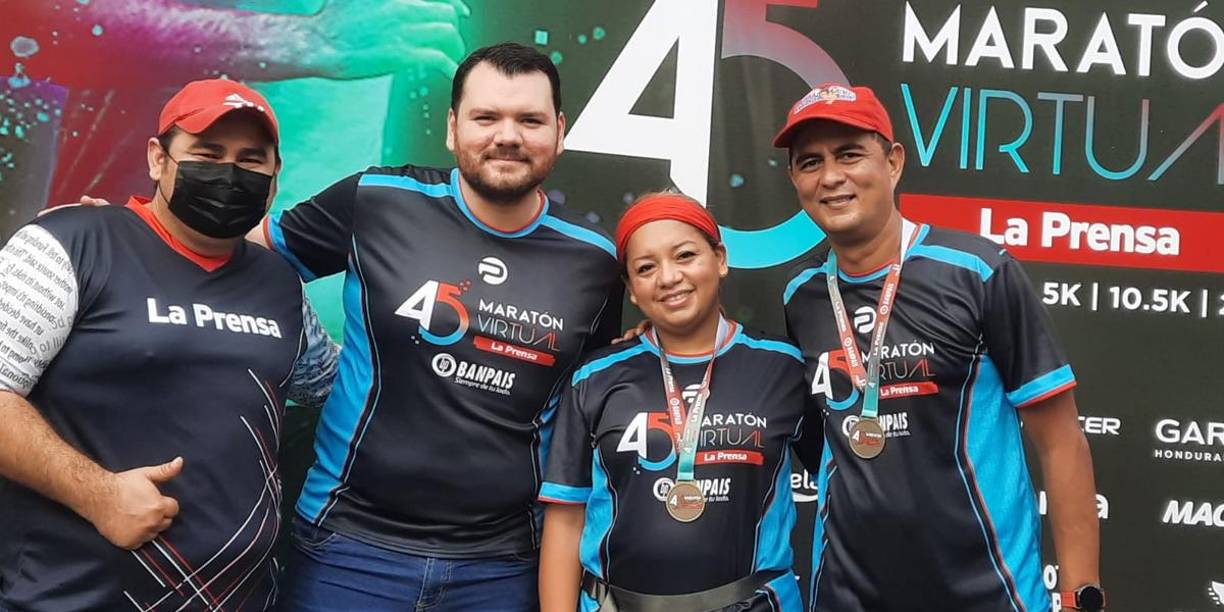 Compañeros de Diario LA PRENSA participaron en el evento deportivo.